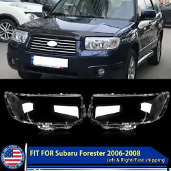 For Subaru Forester 2006-2008 Headlight Headlamp Lens Cover. For Subaru Forester 2006-2008. -Type:Headlight Headlamp...