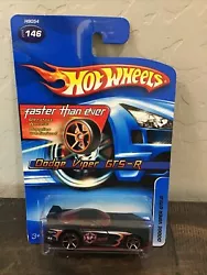 2005 Hot Wheels DODGE VIPER GTS-R FLAT BLACK #146. Please see pictures for condition Card has soft corners Card has a...