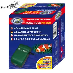 Pompe à air pour aquarium de la marque Aqua Nova. Disponible avec 1 ou 2 sorties indépendantes et réglables. Nous...