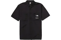 Supreme North Face Short Sleeve button down shirt.