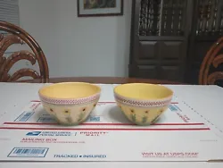 2 Pfaltzgraff Large Bowls. Up for sale are two beautiful Pfaltzgraff cereal bowls from the Secrets of Pistoulet...