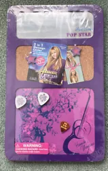 Disney Hannah Montana 3 In 1 Message Center Magnet Push Pins Board Mirror ~ New.Condition is 