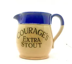 Courages stoneware advertising jug manufactured by Royal Doulton. Jug has lettering on both sides - 