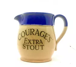 Courages stoneware advertising jug manufactured by Royal Doulton. Jug has lettering on both sides - 