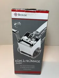 Browne Foodservice Rotary Cheese Grater Silver. New - Open Box