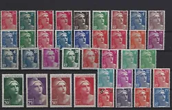 38 timbres neufs*/** (Majorité N**) type 