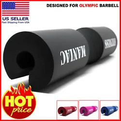 Barbell Pad for Hip Thrust Squat, Bar Padding by Fitness ManiacUSA. Fitness Maniac barbell pad is made of thick foam to...