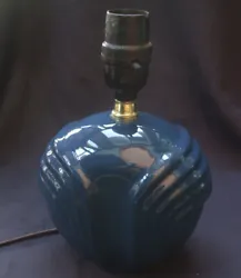 Dark / navy blue ceramic. Takes standard bulbs - incandescent, florescent, LED. See all images. Table Lamp. The ceramic...
