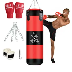 This target is used for Boxing Sandbag(or other martial arts) fans to practice. 1 Sandbag (No sand). 1 Sandbag hook. 1...