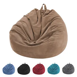 Soft Corduroy and Breathable Fabric. The size of stuff bean bag storage chair toy bag laid flat are 43 33