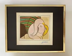 PABLO PICASSO. Facsimile Signed in Ink. Art Print is about 8 X 10 in.