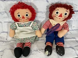 vintage Raggedy Ann and Andy dolls Knickerbocker 16