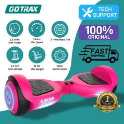Each Gotrax hoverboard back is affixed with a UL certification label. POWERFUL JOYRIDE – Gotrax EDGE hoverboard with...