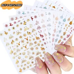 1 Sheet 3D Nail Stickers. Suitable to use on top of nail polish, uv gel polish, acrylic, etc. Use tweezers to gently...