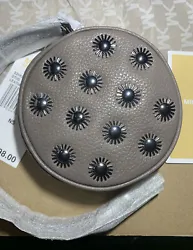 NWT Michael Kors Stud cinder leather coin wristlet purse.