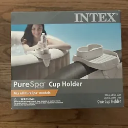 Enhance your relaxation experience with the Intex PureSpa Hot Tub Attachable Cup Holder and Refreshment Tray. This...