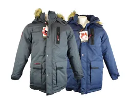 Full-Zip & Snap Parka Jacket with Hood. Filling: 100% Polyester. Canada Weather Gear. Faux Fur Hood. Hood Lining:100%...