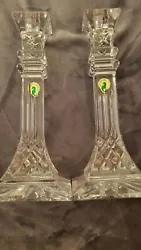 Add a touch of elegance to your dining table with this pair of Waterford crystal candlesticks. Crafted in Ireland, each...