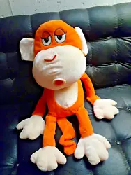Original Orange BOBBY JACK Monkey Stuffed Animal Huge Cute Soft PLUSH TOY 32