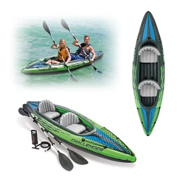 Enjoy more outdoor adventures with the Intex Challenger Inflatable Kayak. This model is suitable for carrying two...