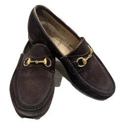 Beautiful brown Suede Gucci shoes size 41 Italian 8 1/2 Us..