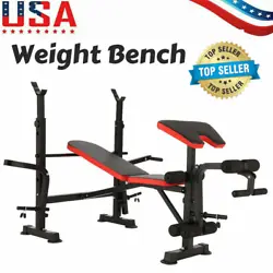 V 🏅 【Adjustable design 】 - The barbell rack can be adjusted to 5 different levels, so you can choose the height...