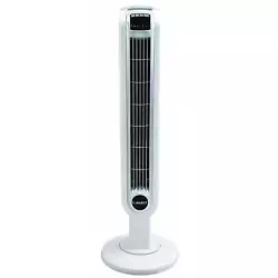 Wide area oscillation to cover the whole room. Tower Fan with Remote. Maximum amount of power from compact fan. Type...
