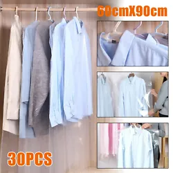 Quantity 30PCS. 👗 Friendly design: The outer layer is highly transparent, and the clothes inside can be easily...
