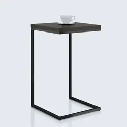 Whether you need to work or relax, you can rely on this stylish and functional C-shaped side table. This space saving...
