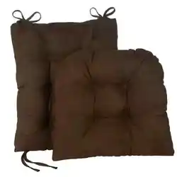 This rocking chair cushion set features a slip-resistant bottom. The design fits any decor. Chair not included....