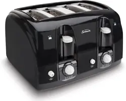 Make toast just the way you like with the Sunbeam Wide Slot 4-Slice Toaster. A toast-lift lever allows you to retrieve...