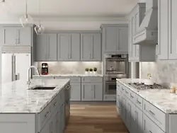 Milano Grey Shaker - 10ft Kitchen Set. Milano Grey Shaker 10ft Kitchen Set includes 7 ready to assemble cabinets 36