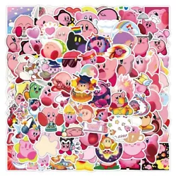 Kirby stickers x100 no repeats.