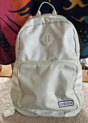 Green Adidas backpack perfectly working zippers and multiple pockets. Laptop sleeve. Clean only has a small light stain...