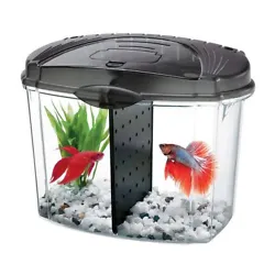 Aqueon Betta Fish Bowl is a great starter kit for betta fish. Fish tank set-up is quick and easy. Included inside each...