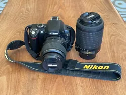 •Nikon DX AF-S 18-55 mm 1:3.5 - 5.6 lens. •Nikon DX AF-S 55-200 mm 1:4 - 5.6 lens.