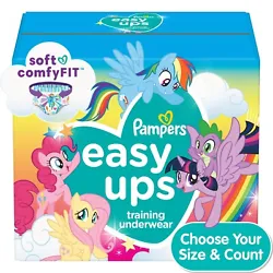 Featuring all your favorite ponies, these super soft and comfy training pants fit just like real cotton undies with a...
