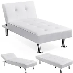 【Versatile living room furniture】Equipped with a folding contraption, the lounge back can be locked at 105 degrees...
