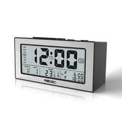 A simply touch at the top of the clock when the alarm is ringing for an extra 5 minutes of sleep.