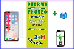 FILM DE PROTECTION EN VERRE TREMPE INCASSABLE 5 fois plus résistant que le classique + LINGETTE IMBIBÉE DALCOOL +...