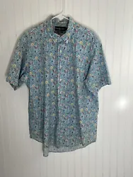 Men’s Vintage Ralph Lauren Button Down Short Sleeve Hawaiian Shirt XL. Great Condition.