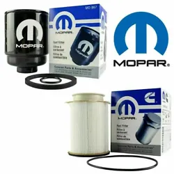 Mopar Oil Filter Fuel Filter Cummins Kit For 2013-18 RAM 2500 3500 4500 6.7L. Mopar Diesel Fuel And Oil Filter Set...