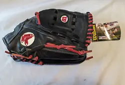 New with tag, Boston Red Sox A600 Wilson Black Baseball Glove.  It is for the Left Hand.  Please look at the pictures.