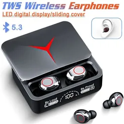 1x Set of Bluetooth Earbuds. Totally wireless high-performance earphones with stable Bluetooth 5.3 connection....