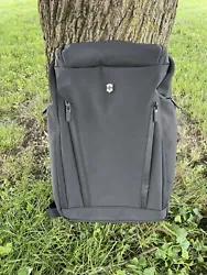 This Victorinox Swiss Army backpack is the perfect accessory for any occasion. With a solid black color and designer...