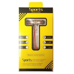 S9 Wireless Stereo Magnetic Sports Headset With Mic GOLD S9 Wireless Stereo Magnetic Sports Headset With Mic GOLD. ©...