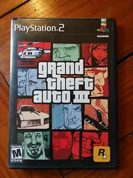 Grand Theft Auto III (Sony PlayStation 2, 2003) ps2. Condition is 