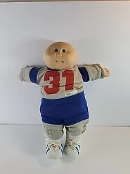 Cabbage Patch Doll 1978-1982 Bald Blue Eyes Baby Boy Athletic # 31.  Shoes socks diaper pants sweatshirt