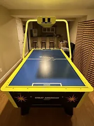 This arcade-quality air hockey table is about 12 years old and considering its age, has not seen much use. As such, it...