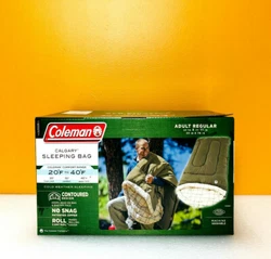 Coleman Calgary. Cold Weather Sleeping Bag. Brushed Polyester Cover and Liner, Thermolock System Prevents Heat Loss...